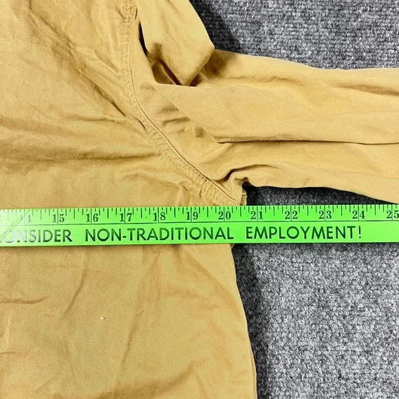 Levis Jacket Womens Large Yellow Barn Chore Utility Style Canvas Pockets‎ Work - Picture 6 of 7